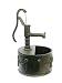 Functional Cast-Iron Hand Pump with Bucket - 30"