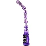 UTIMI Transformable 6-Frequency Vibrating Anal Beads, Purple 1, 350 Gram