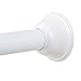Zenna Home Rust-Resistant Adjustable Decorative Tension Shower Rod, 44