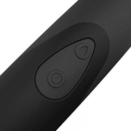 Midnight Black Magic Velocity Wand Vibrating Massager Waterproof Wireless Stimulation 10 Speeds