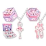 DMM Ballerina Necklace in Hinged Wood Gift Box