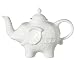 28-oz. Elephant Teapot - White