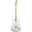 Fender American Standard Stratocaster&reg; Electric Guitar, Olympic White, Maple Fretboard