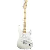 Fender American Standard Stratocaster® Electric Guitar, Olympic White, Maple Fretboard