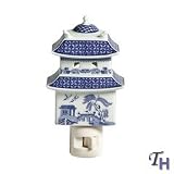 Johnson Brothers Willow Pagoda Night Light, Blue