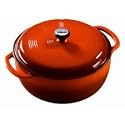 Lodge Color Enameled Cast-Iron 6-Quart Dutch Oven, Island Spice
