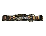 Halsband INKA, 25 - 35 cm, 15 mm, Grundfarbe schwarz