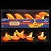 Set of 10 Beatles Yellow Submarine Novelty Christmas Lights - Green Wire