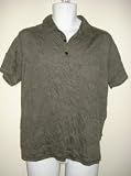 JOHN VARVATOS Mens Army Wrinkle Polo Shirt