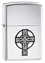 Zippo Lighter Celtic Cross, High Polished Chrome