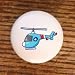 AIRPLANES #13847 BLUE HELICOPTER DRAWER PULLS KNOBS