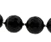 16 inch Faceted Round Black Onyx Necklace Sterling Silver