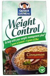 Quaker Weight Control Cinnamon Instant Oatmeal 12.6 oz 4 cou by Quaker