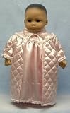 Pale Pink Satin Nightgown and Quilted Robe. Fits 15