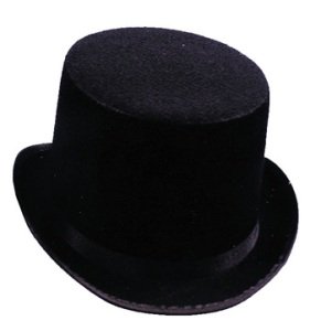 Top Hat BLACK, FELT, Medium