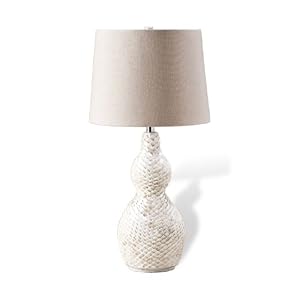 Contemporary Mother of Pearl Inlay Bulb Lamp by Kathy Kuo Designs