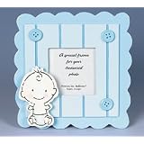 Babies, Buttons and Bows Blue Wooden Frame by Burton & Burton
