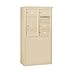 Salsbury Industries 3908D-04SFU Front Loading Double Column Free Standing Horizontal Mailbox Sandstone