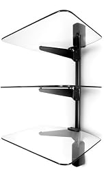 Vantage Point AXWG03B 3-Shelf Glass Wall System