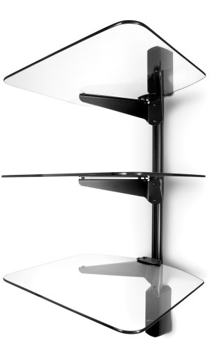 Vantage Point AXWG03B 3-Shelf Glass Wall System