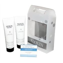 Nioxin System 6 Cleanser & Scalp Therapy Duo Set for Fine Hair Natural Noticeably Thinning Hair 8.5 Oz Duo Holiday Set