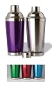 Stainless Steel Double Wall Cocktail Shaker 16 oz Plastic Color Base