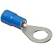 Morris Products 11402 Ring Terminal, Nylon Insulated, Blue, 6 Wire Size, 1/2" Stud Size (Pack of 100)