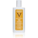 Vichy Ideal Capital Soleil SPF 50 Ultra-Light Sunscreen Fluid for Face with Antioxidants and Vitamin E