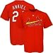 Majestic St Louis Cardinals #24 Rick Ankiel Red Players T-shirt