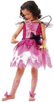 Barbie Mariposa Pink Fairy Butterfly Fancy Dress Costume 5/8 Years Picture