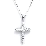 May Klein Silver Cross Necklace