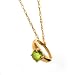 10K YG August Birthstone Small Ring Charm-Peridot