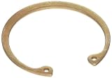 Tapered Section Zinc Yellow Chromate Plated Steel Axially Assembled Internal Retaining Ring, 1-7/16 Bore Diameter, 0.050 Thick (Pack of 25)