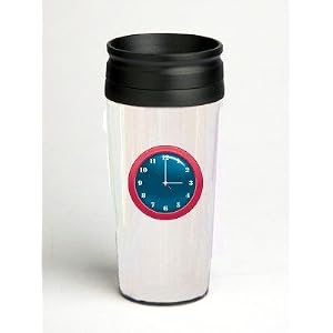 16 oz. Double Wall Insulated Tumbler with wall clock - Paper Insert by SHOPZEUS