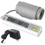 Panasonic EW3109ACW Portable Automatic Arm Blood Pressure Monitor with AC Adapter, (White)