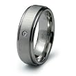 Stainless Steel Ring with CZ (Sizes 7-12)