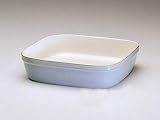 Denby Blue Jetty White and Cornflower Square Baking Dish 11x4.5-in.