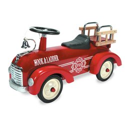 Childrens Toyshop  Sporting Goods : Metal Firetruck Speedster