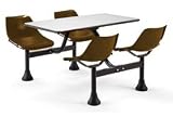 Office Products : 24 X 48 Cluster Seating With 4 Seats - Burgundy