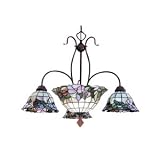 Tiffany Chandelier W/Inverted Bowl