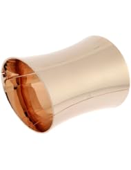 Womens Rose Gold Tone Wide Cuff