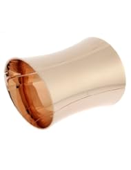 Womens Rose Gold Tone Wide Cuff