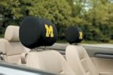 Michigan Wolverines Headrest Covers Set Of 2