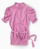 BCX Girls Cinched Sleeve Sweater With Tie Belt