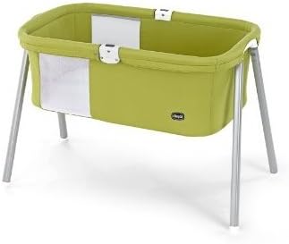 Baby Products-Baby Crib and Playard-Chicco Lullago Bassinet Travel Crib in Green-Featuring a Convenient Snap-on Legs and One-Piece Top Structure