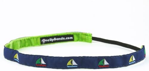One Up Bands Women's 5/8" Sailboats One Size Fits Most