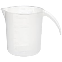Impact 2416 Polypropylene Measuring Cup, 16 oz Capacity, 4" Diameter x 4-5/8" Height, Translucent (Case of 24)