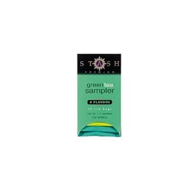 Stash Tea Green 9 Flv Tea Sampler (Economy Case Pack) 18 Ct Box (Pack of 6)