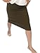ESTEEZ Women's Bodycon Pencil Skirt - Below Knee Length