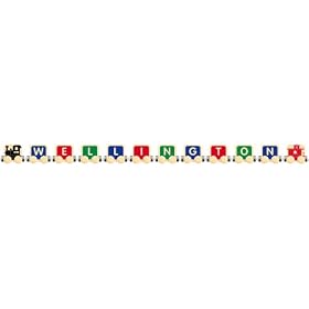 TimberToot 10 letter name with Engine and Caboose by TimberToots